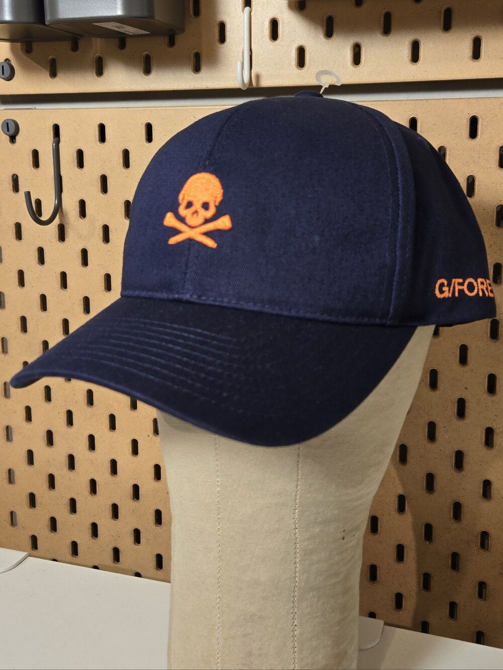 G/Fore Golf Hat Skulls and Tees Strapback Cap Navy Blue New with Partial Tags